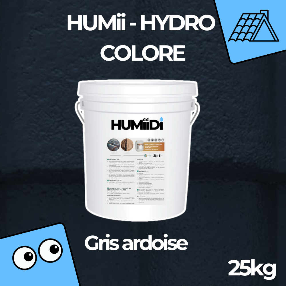 HUMii-Hydro coloré (Gris Ardoise)