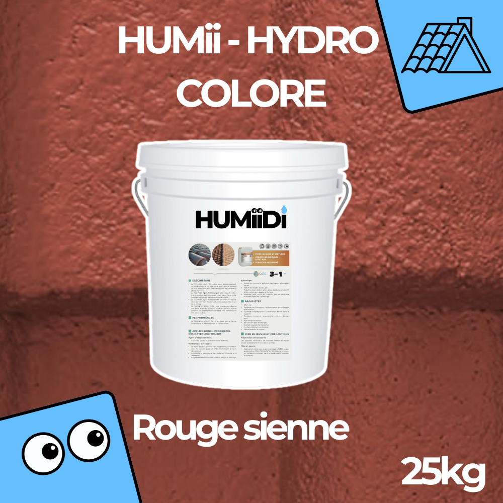 HUMii-Hydro coloré (Rouge Sienne)