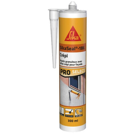 Mastic SIKA Sikaseal-186 Crépi - Blanc - 300ml