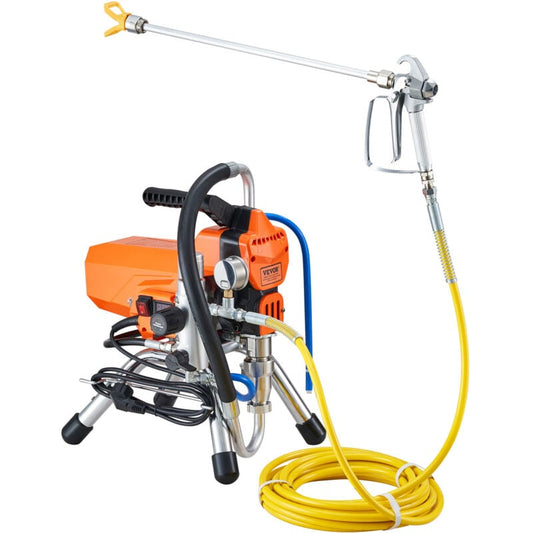 Pulverisateur sans Air avec Tuyau Haute Pression, Pistolet de Peinture Murale 2200 W, 3000 PSI, 2 L/min, Moteur sans Balais Inclus, pour Peinture Interieure Exterieure
